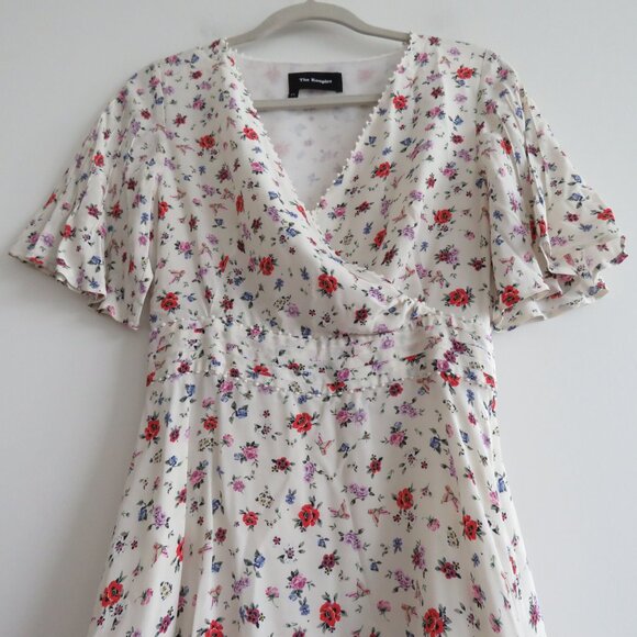 THE KOOPLES Mixed Print 100% Silk Ditsy Floral Flowy Mini Dress - Size XS - Picture 12 of 16